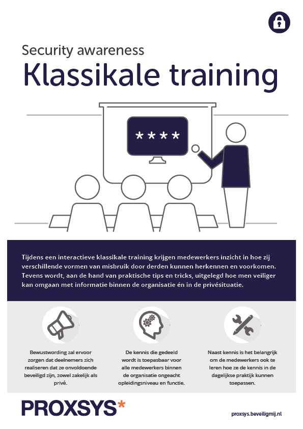 Security awareness Trainingen | Proxsys