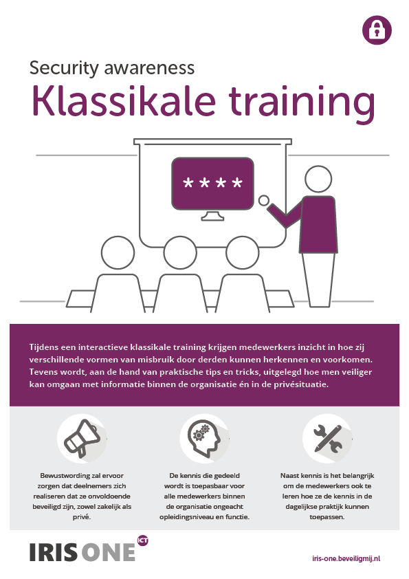 Security awareness Trainingen | IRIS one