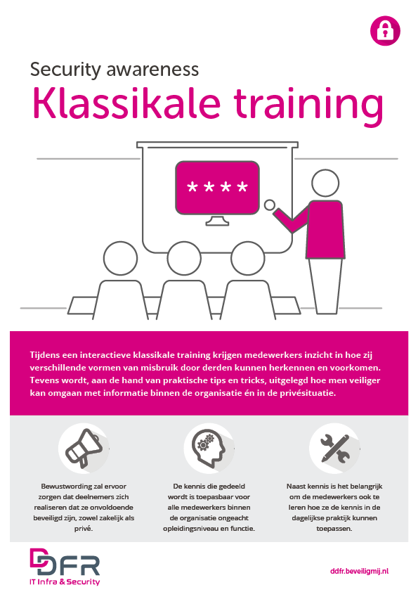 DataDiensten Fryslân Security awareness Training
