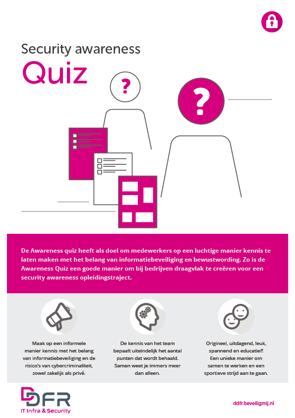 DataDiensten Fryslân Security awareness Quiz