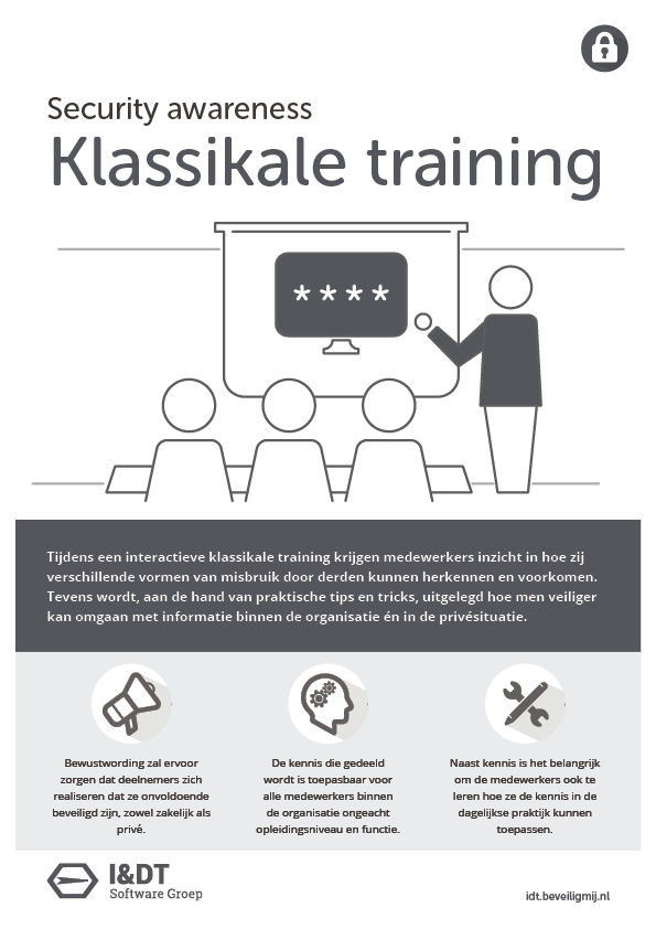 I&DT Software Groep security awareness Training