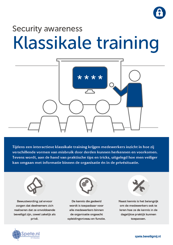 Spete.nl ICT Diensten Security awareness Trainingen